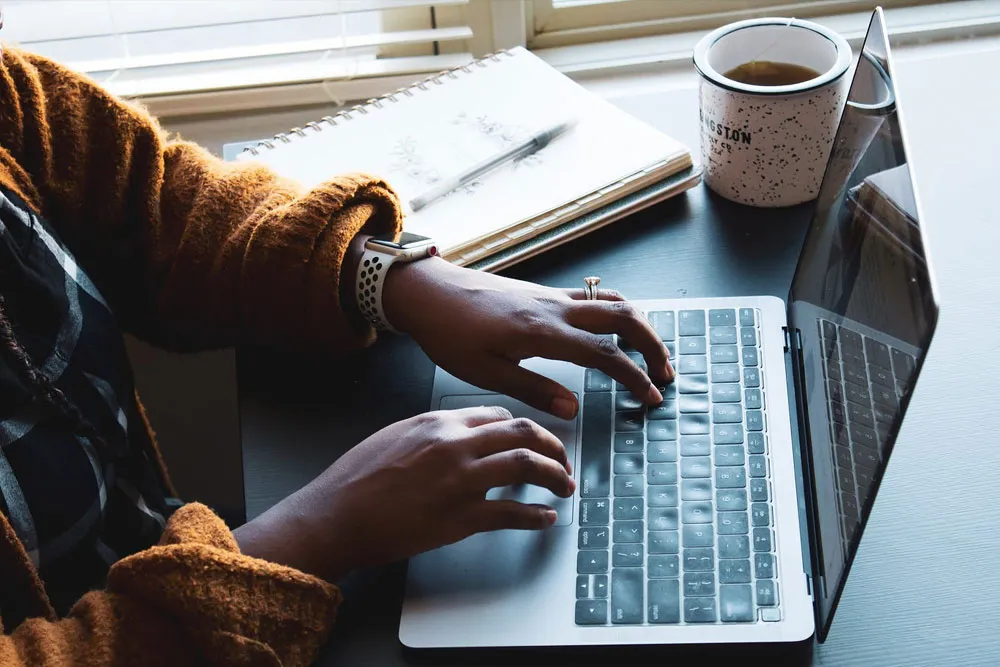 A professional preparing a grant proposal