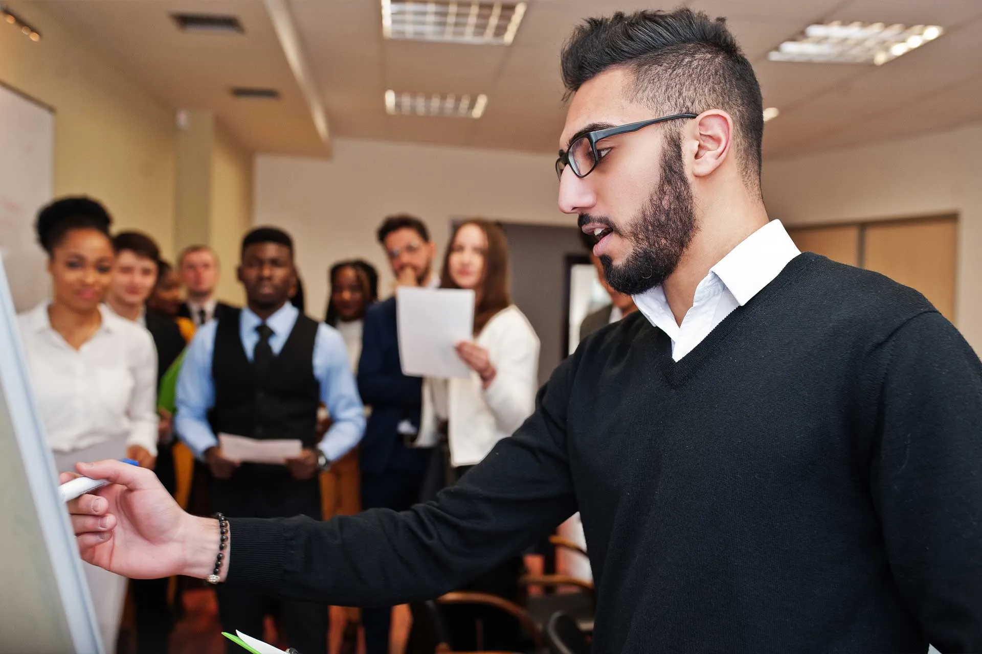 A team strengthening organizational partnerships